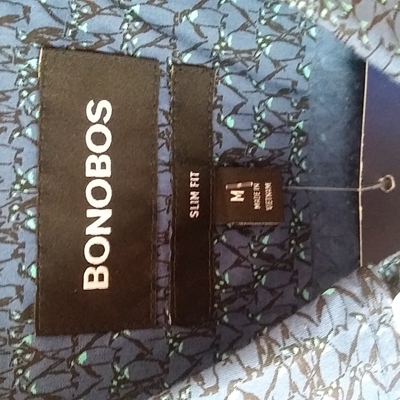 Bonobos button down shirt, blue, size M slim - Picture 2 of 5